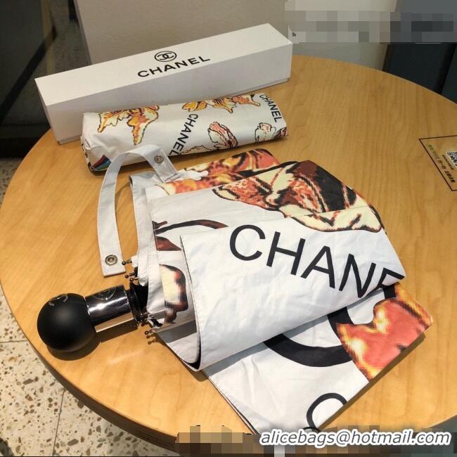 Stylish Grade Chanel Maple Umbrella 040103 White 2022