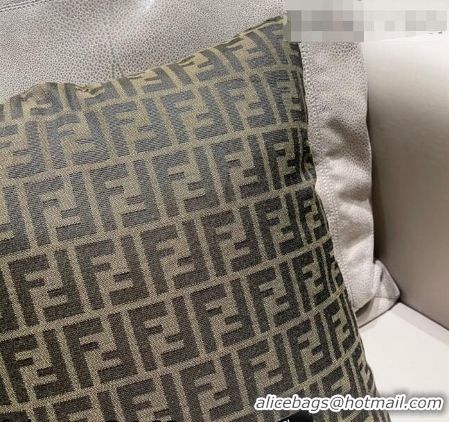 Inexpensive Fendi FF Sqaure Pillow 45x45cm F1339 Beige 2021