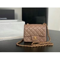 Buy Discount Chanel Flap Lambskin Shoulder Bag AS1115 Taupe