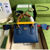 Buy Discount Gucci Diana mini tote bag 702732 Royal blue
