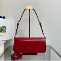 Grade Fashionable Prada Brushed leather Femme bag 1BD323 red