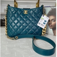 Good Product Chanel Calfskin Shoulder Bag AS3112 blue