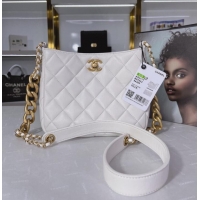 Shop Discount Chanel Calfskin Shoulder Bag AS3111 white
