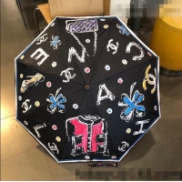 Famous Brand Chanel Umbrella C1025 Black 2022