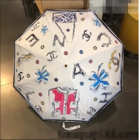 Unique Discount Chanel Umbrella C1026 White 2022