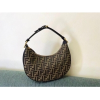 Famous Brand Fendi graphy Small fabric bag 8BR798A brown