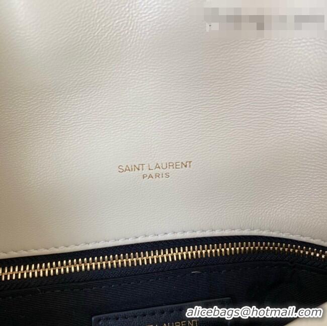 Market Sells Saint Laurent Loulou Puffer Mini Bag in White Tweed 620333 2021