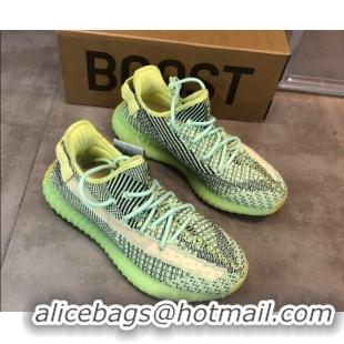 Fashion Adidas Yeezy Boost 350 V2 Sneakers 'Glow Green Static Refective '042012
