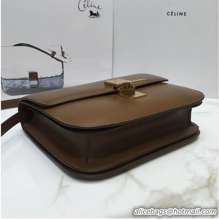 Top Quality Celine MEDIUM CLASSIC BAG IN NATURAL CALFSKIN 189173 Khaki