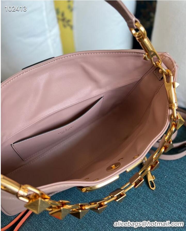 Cheapest VALENTINO GARAVANI Loco Calf leather bag V2028 pink
