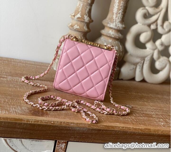 Modern Classic Chanel mini Shoulder Bag Lambskin & Gold-Tone Metal 88631 pink