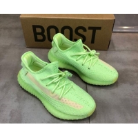 Stylish Adidas Yeezy Boost 350 V2 Sneakers 'Glow Green Static Refective ' 042014 