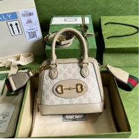 Super Quality Gucci Ophidia small top handle bag with Web 677212 Beige