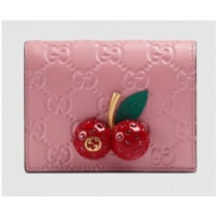 Top Quality Gucci Wallet Cherry GG23051 pink