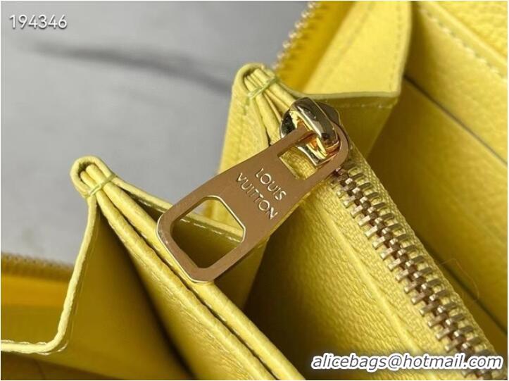 Top Quality Louis Vuitton ZIPPY WALLET M81427 Lemon Curd Yellow