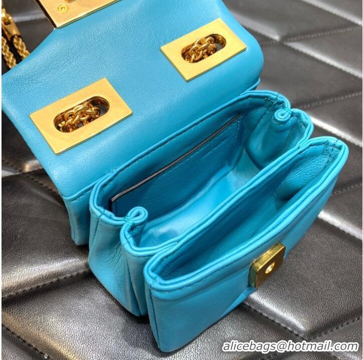 Reasonable Price VALENTINO GARAVANI mini One Stud Sheepskin Shoulder Bag XW0P0X98H blue