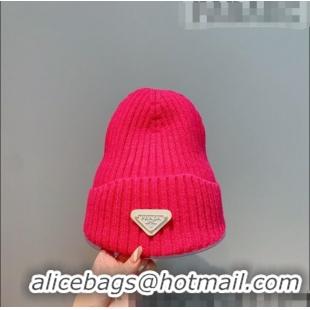 Famous Brand Gucci Knit Hat G22165 Dark Pink 2021