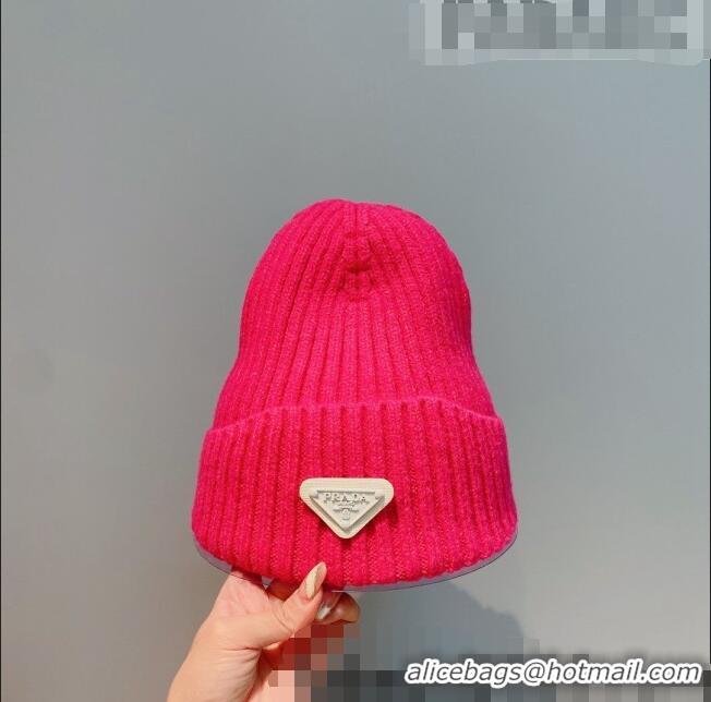 Famous Brand Gucci Knit Hat G22165 Dark Pink 2021