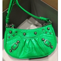 Buy Fashionable Balenciaga LE CAGOLE MINI PURSE WITH CHAIN 6958141 green
