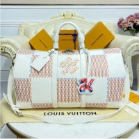 Shop Top Grade Louis Vuitton KEEPALL 50B M20563 White