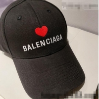 Good Product Balenciaga Love Canvas Hat 0401116 Black 2022