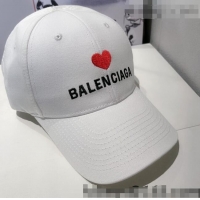 Good Taste Balenciaga Love Canvas Hat 0401118 White 2022