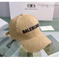Sumptuous Balenciaga Canvas Baseball Hat 0401150 Beige 2022