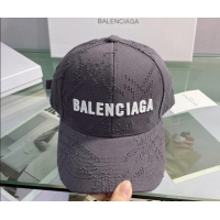 Buy Fashionable Balenciaga Canvas Baseball Hat 0401151 Grey 2022