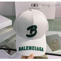Refined Cheap Balenciaga Canvas Baseball Hat 0401161 White 2022