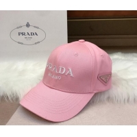 Traditional Specials Prada Canvas Baseball Hat PA3109 Pink 2022