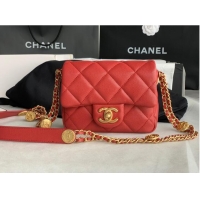 Original Cheap Chanel MINI FLAP BAG AS3368 Burgundy
