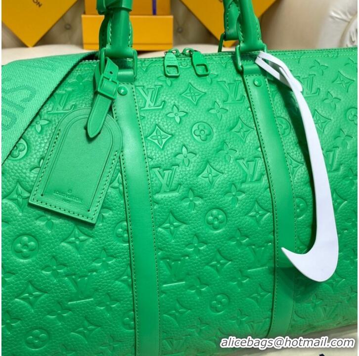 Reasonable Price Louis Vuitton KEEPALL BANDOULIERE 50 M20963 green