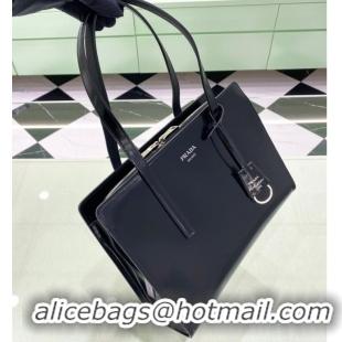 Good Product Prada Re-Edition 1995 brushed-leather small shoulder bag 1BA357 black