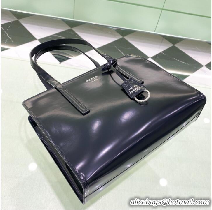 Good Product Prada Re-Edition 1995 brushed-leather small shoulder bag 1BA357 black