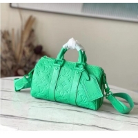 Top Quality Louis Vuitton Keepall Bandouliere 25 Bag in Monogram Leather M20929 Minty Green 2022