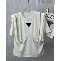 Super Quality Bottega Veneta Cotton T-shirt BVT052617 White 2022