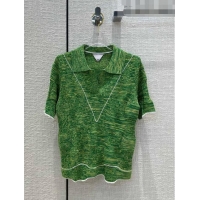 Reasonable Price Bottega Veneta Knit T-shirt BV72104 Green 2022