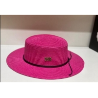 Buy Fashionable Dior Straw Wide Brim Hat DH31402 Rosy 2022