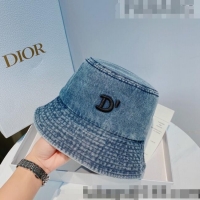 Grade Promotional Dior Denim Bucket Hat 040158 Blue 2022