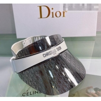 Popular Style Dior DiorClub V1U Oblique Visor Hat DH2452 Grey/White 2022