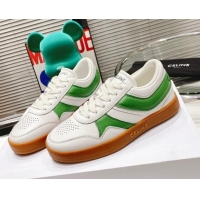 Popular Style Celine Trainer Calfskin Low Sneakers Green 072013