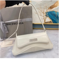 Particularly Recommended Balenciaga HOURGLASS SMALL TOP HANDLE BAG 6008 white