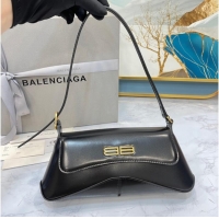 Grade Quality Balenciaga HOURGLASS SMALL TOP HANDLE BAG 6008 black