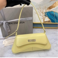 AAAAA Discount Balenciaga HOURGLASS SMALL TOP HANDLE BAG 6008 yellow