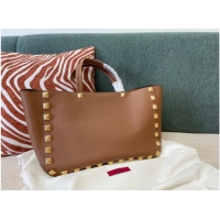 Good Product VALENTINO GARAVANI Loco Calf leather bag 0066 brown