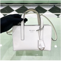 Top Quality Prada Re-Edition 1995 brushed-leather small shoulder bag 1BA357 White