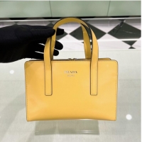 Super Quality Prada Re-Edition 1995 brushed-leather small shoulder bag 1BA357 yellow