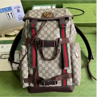 Luxury Discount Gucci Ophidia GG Supreme backpack 690999 Brown