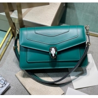 Crafted Best Bvlgari Serpenti Forever leather small crossbody bag 292104 green