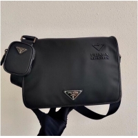 Super Quality Prada Re-Nylon and Saffiano leather shoulder bag 2VD039 black